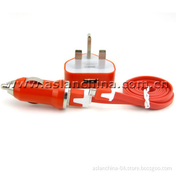 Portable New Design for Samsung Accessories UK Plug Wall Charger Kit (AK-055)